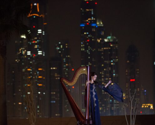 Hire a Harp Player in Dubai UAE