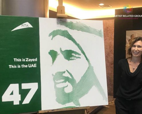 Professional speed painter for event Dubai UAE