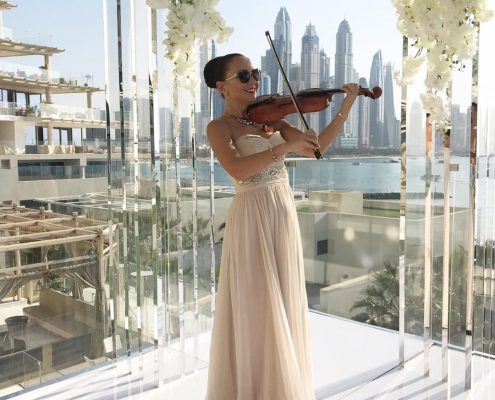 Violinist Simbolic Wedding ceremony Dubai UAE